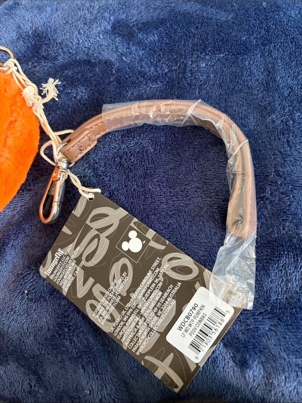 Disney Winnie The Pooh Pumpkin Loungefly Wristlet(Read) - Picture 3 of 4
